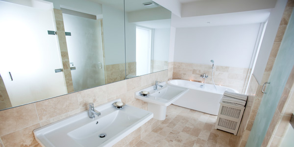 Bathroom in a serviced town house